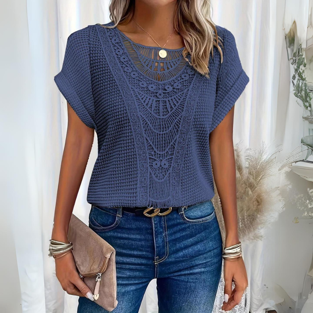 Top stile Boho/Crochet Elegance