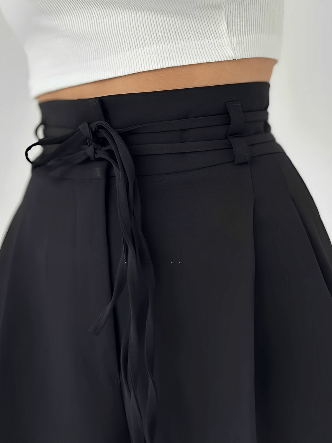 Pantaloni Palazzo Elegance/Cintura annodata