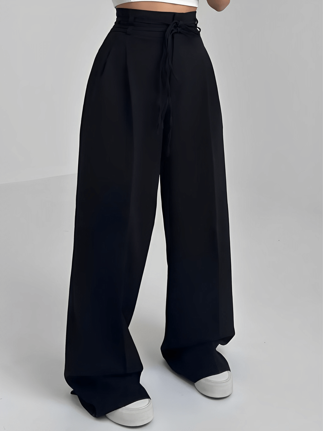 Pantaloni Palazzo Elegance/Cintura annodata