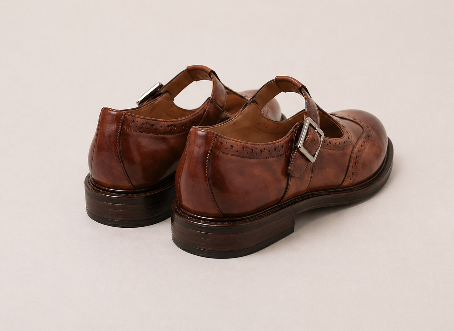 Scarpa Mary Jane marrone/Stile Oxford