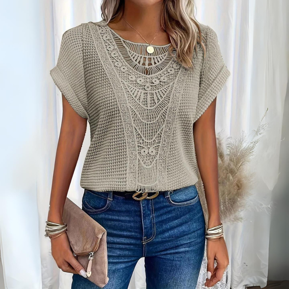Top stile Boho/Crochet Elegance