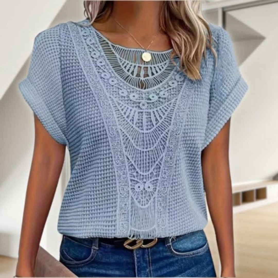 Top stile Boho/Crochet Elegance